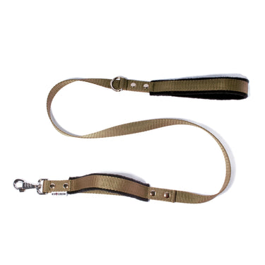 2.5cm Comfort Dual Handle Lead – 150cm Long – Khaki